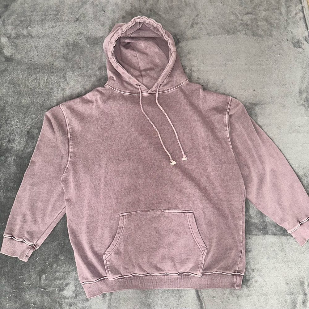 Fashion NOVA - Men Vintage Washed Hoodie - Purple - XL